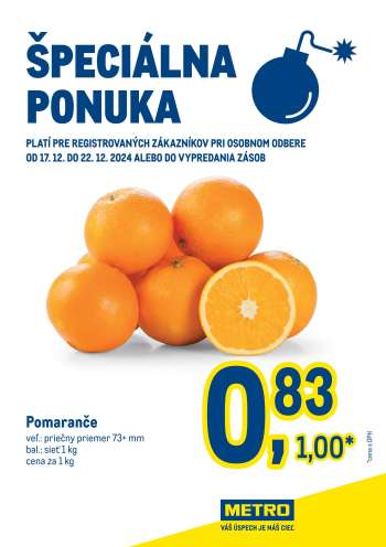 Leták Metro - 17.12.2024 - 22.12.2024.