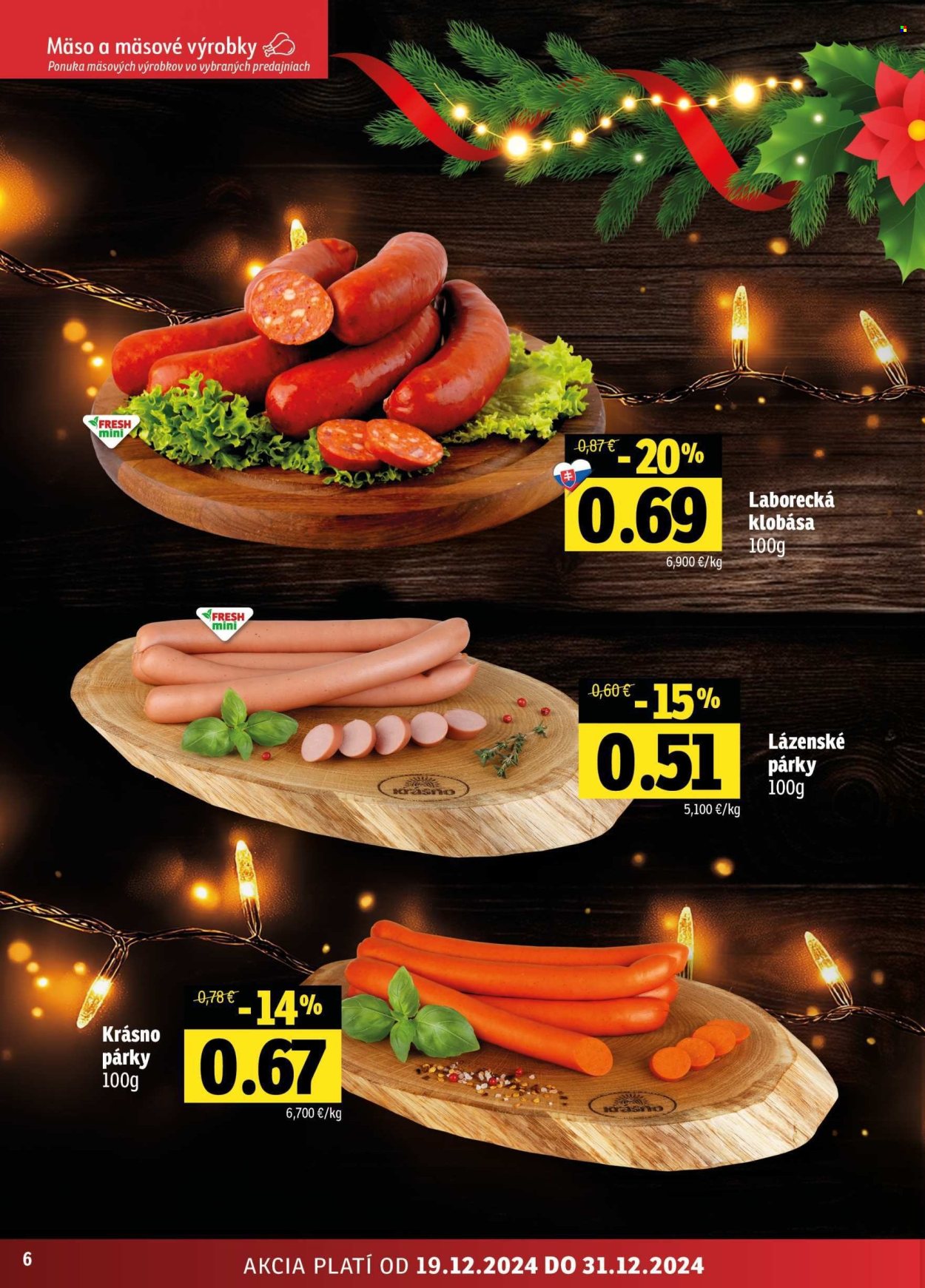 Leták FRESH - 19.12.2024 - 31.12.2024. Strana 6