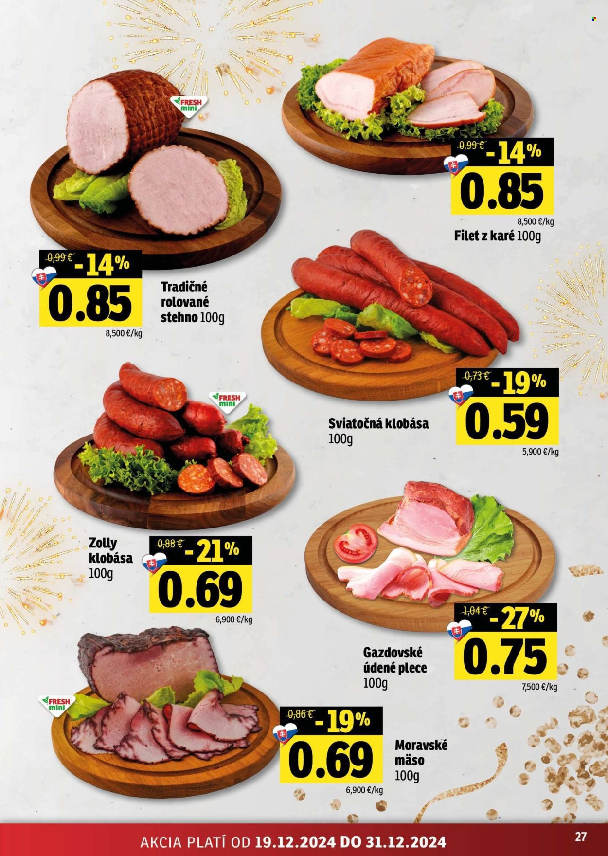 Leták FRESH - 19.12.2024 - 31.12.2024. Strana 27