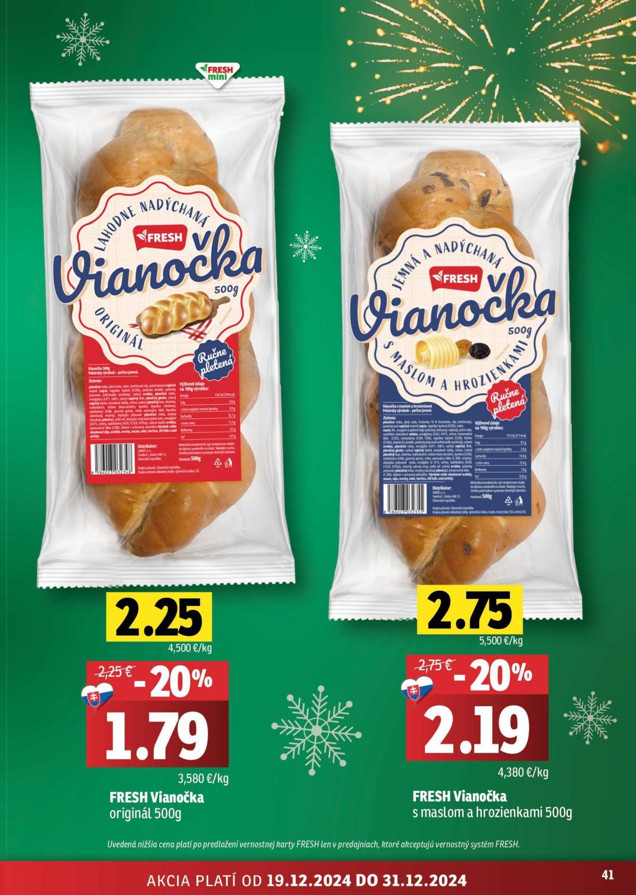 Leták FRESH - 19.12.2024 - 31.12.2024. Strana 41