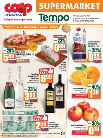 Leták COOP Jednota - 19.12.2024 - 8.1.2025.