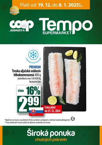 Leták COOP Jednota - 19.12.2024 - 8.1.2025.