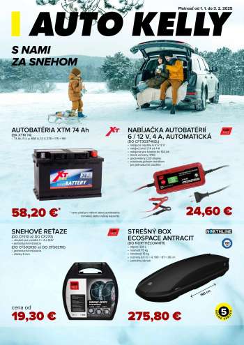 Leták Auto Kelly - 1.1.2025 - 3.2.2025.