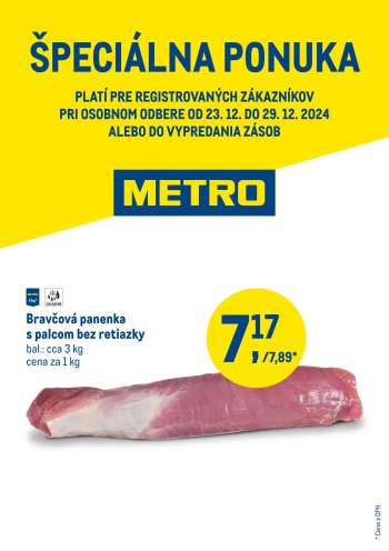 Leták Metro - 23.12.2024 - 29.12.2024.