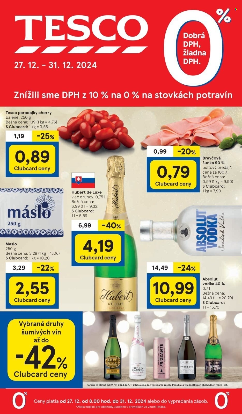 Leták TESCO - 27.12.2024 - 31.12.2024. Strana 1