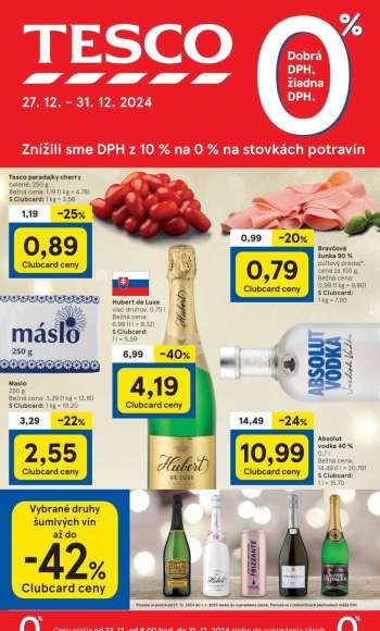 Leták TESCO - 27.12.2024 - 31.12.2024.