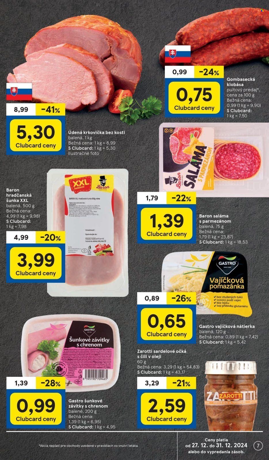 Leták TESCO - 27.12.2024 - 31.12.2024. Strana 7