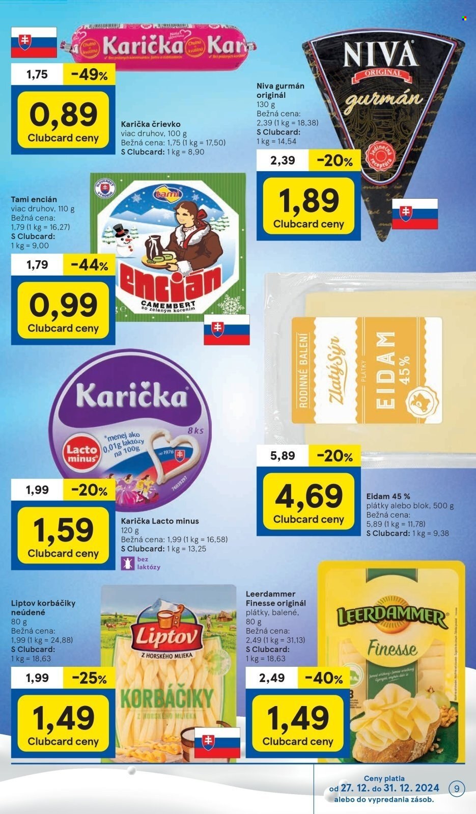 Leták TESCO - 27.12.2024 - 31.12.2024. Strana 9
