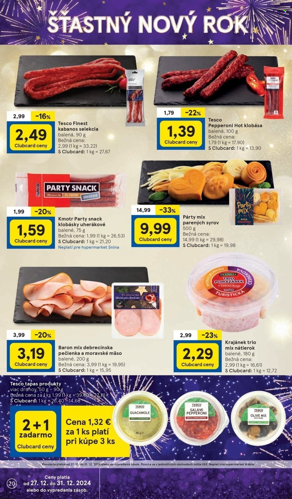 Leták TESCO - 27.12.2024 - 31.12.2024. Strana 20