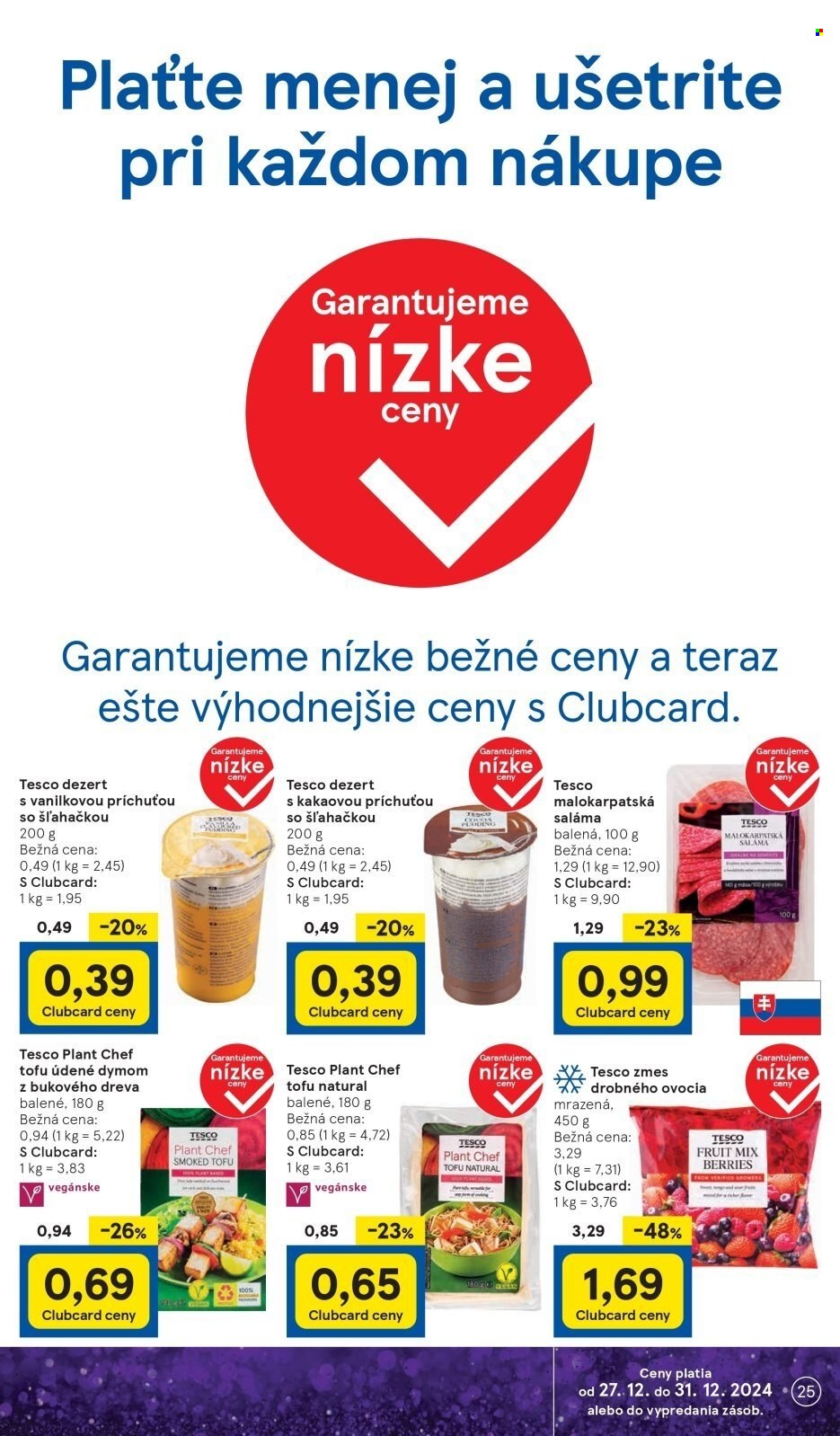 Leták TESCO - 27.12.2024 - 31.12.2024. Strana 25