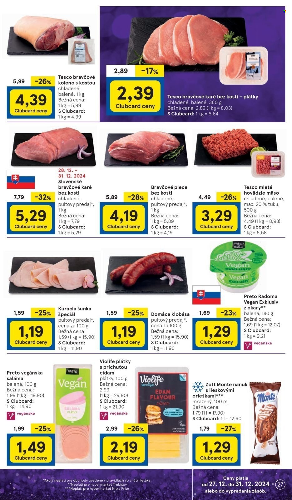 Leták TESCO - 27.12.2024 - 31.12.2024. Strana 27