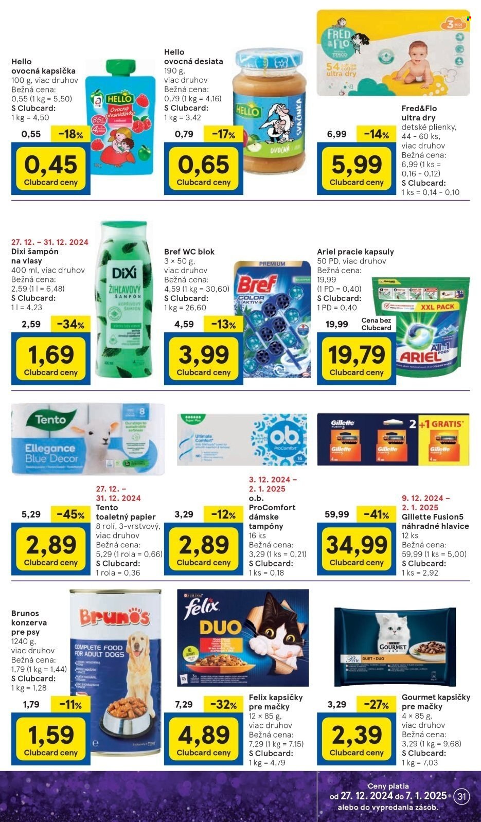 Leták TESCO - 27.12.2024 - 31.12.2024. Strana 31