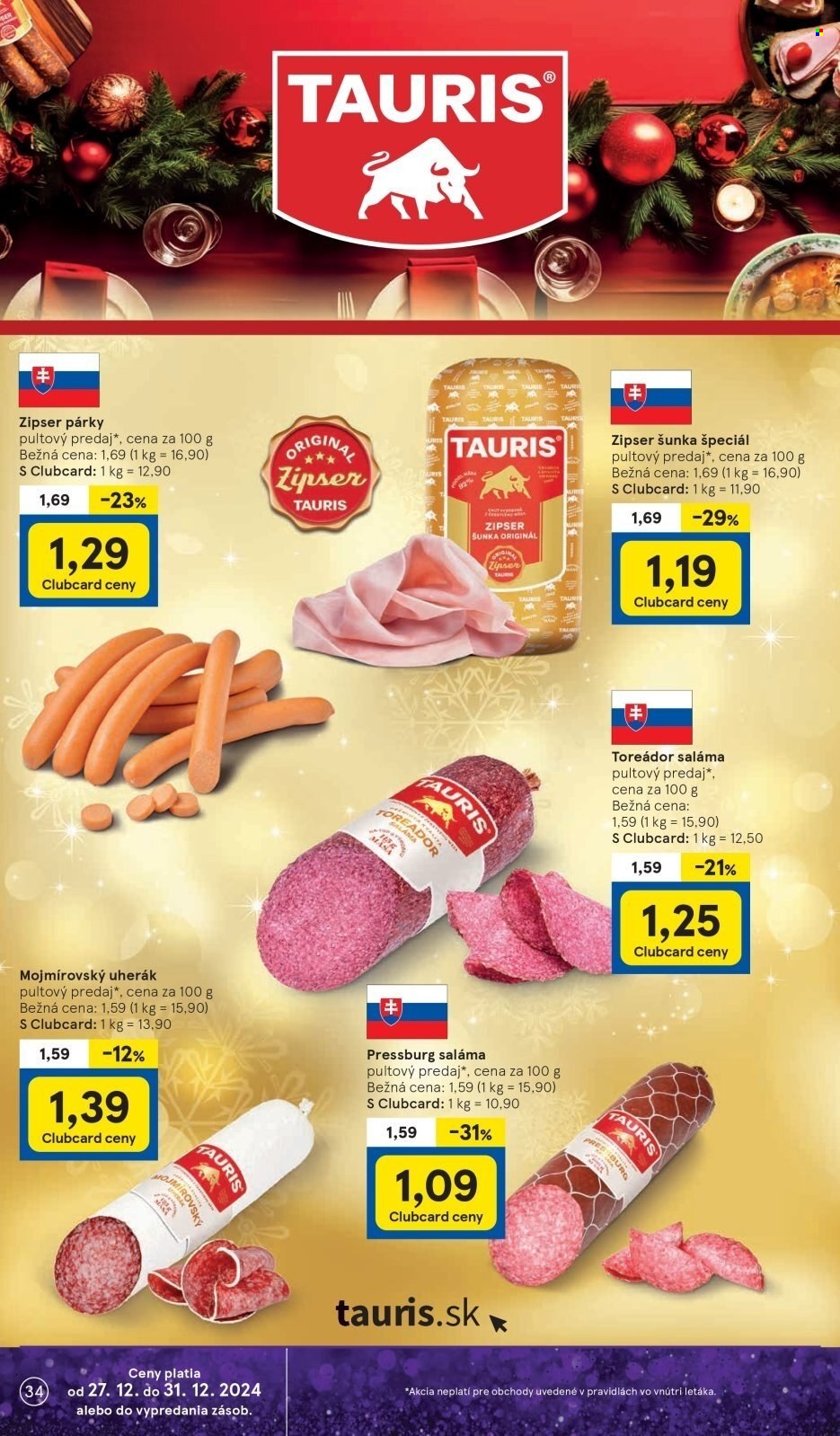Leták TESCO - 27.12.2024 - 31.12.2024. Strana 34