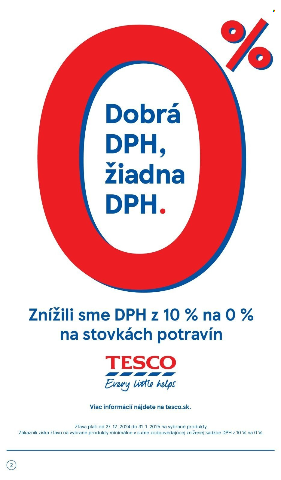 Leták TESCO supermarket - 27.12.2024 - 31.12.2024. Strana 2