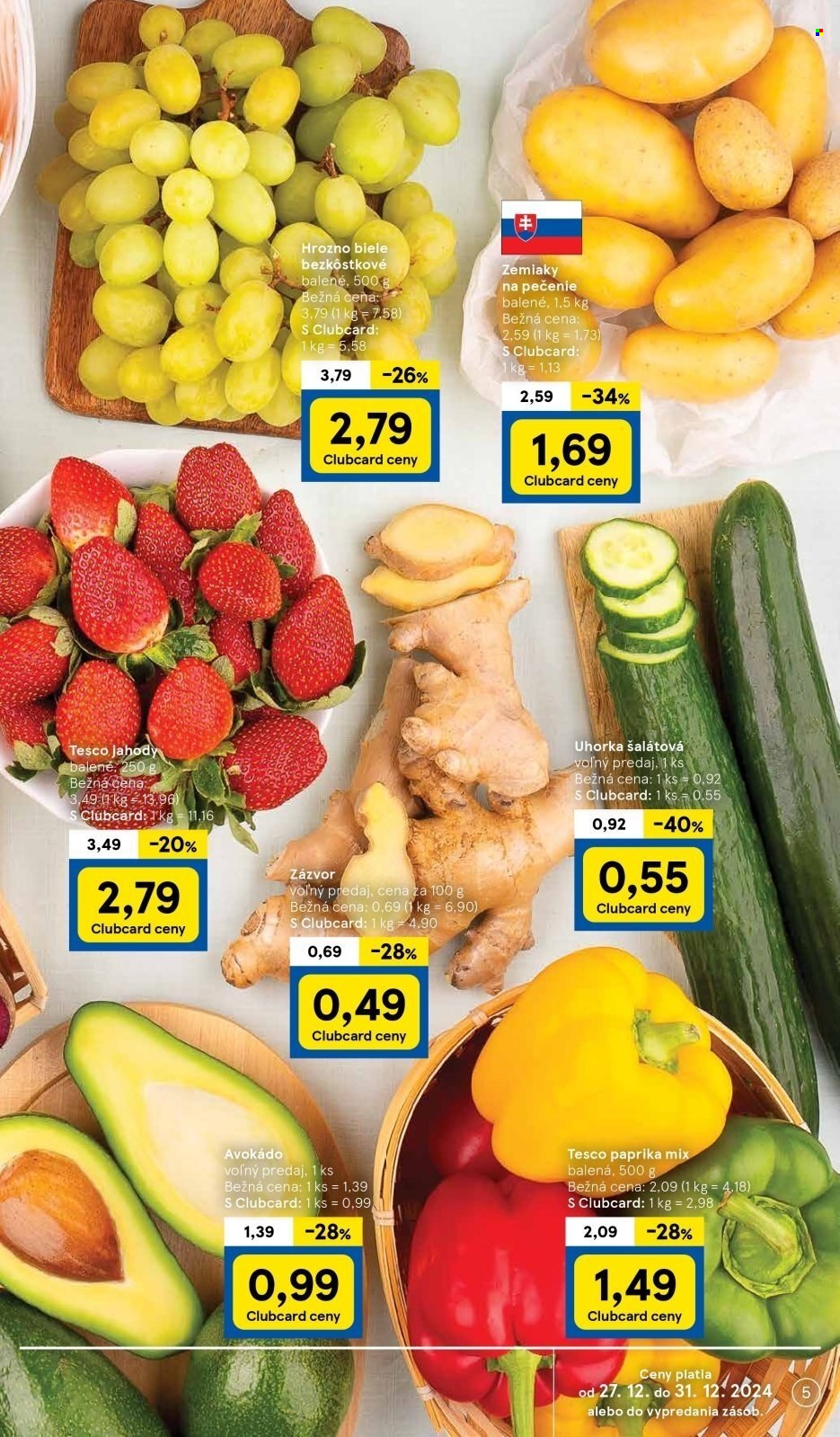 Leták TESCO supermarket - 27.12.2024 - 31.12.2024. Strana 5