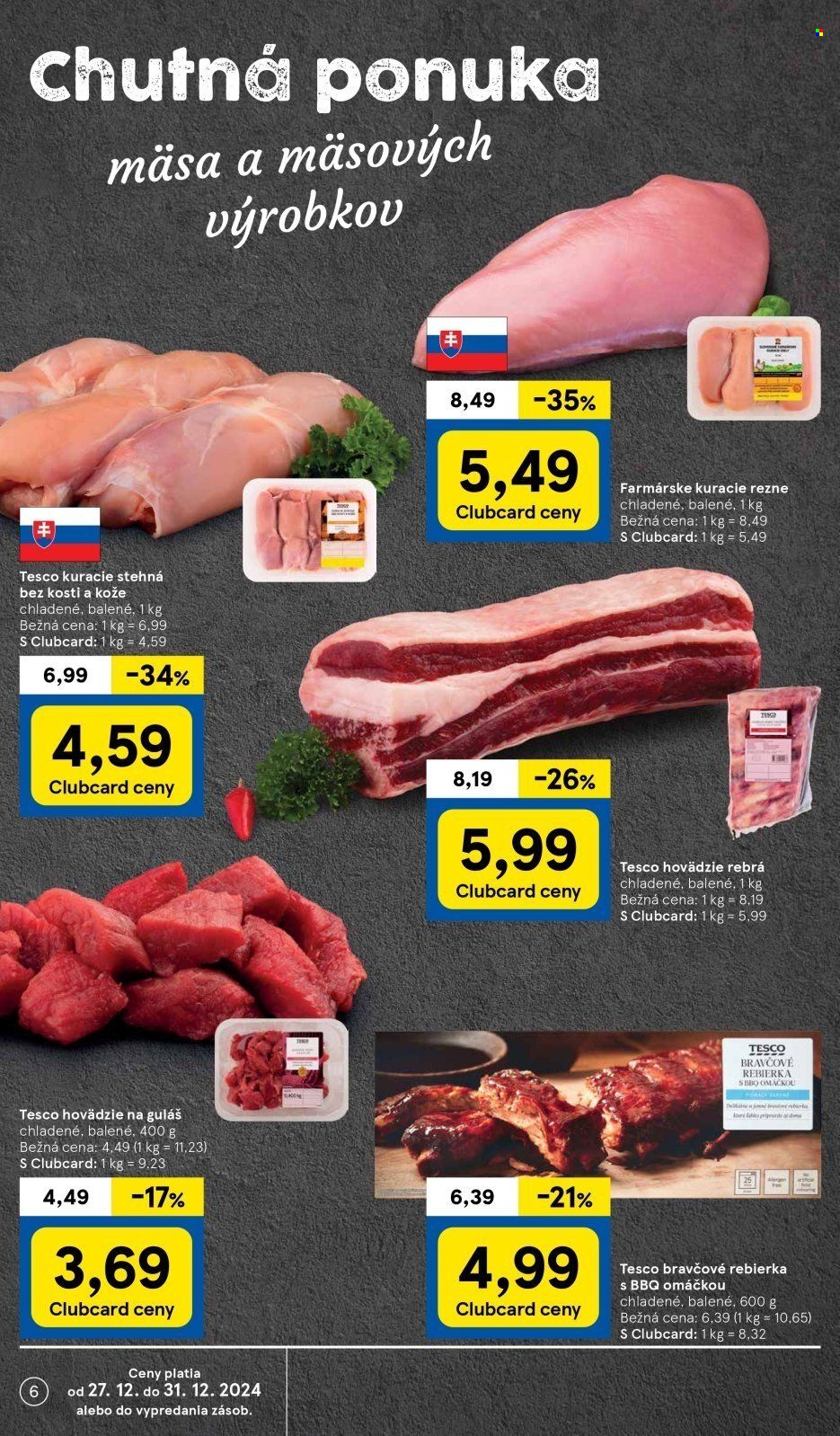 Leták TESCO supermarket - 27.12.2024 - 31.12.2024. Strana 6