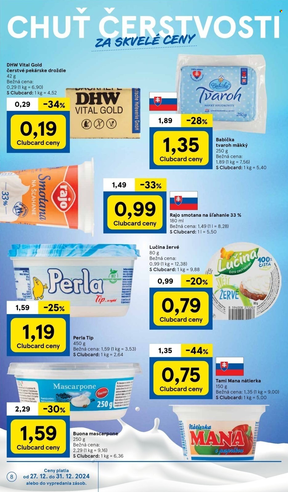 Leták TESCO supermarket - 27.12.2024 - 31.12.2024. Strana 8