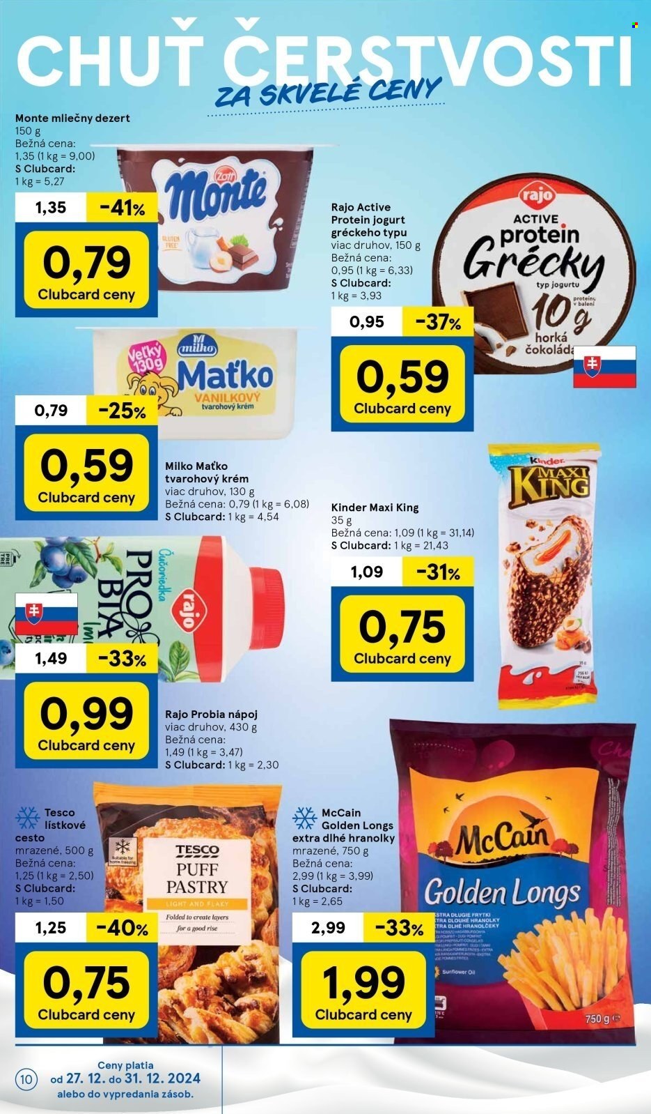 Leták TESCO supermarket - 27.12.2024 - 31.12.2024. Strana 10