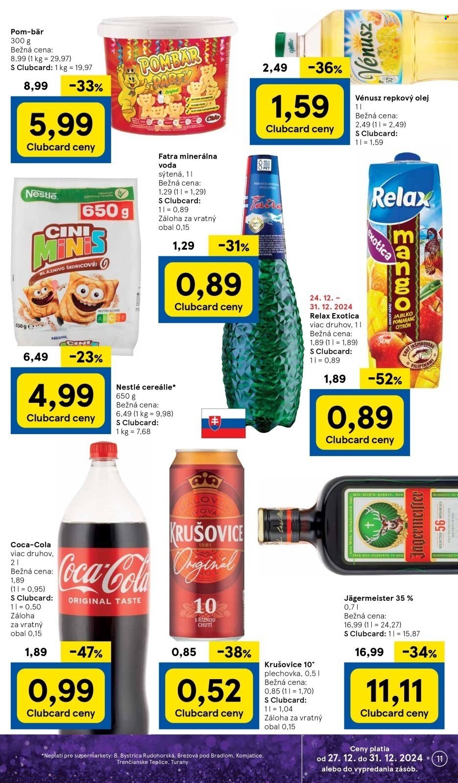 Leták TESCO supermarket - 27.12.2024 - 31.12.2024. Strana 11