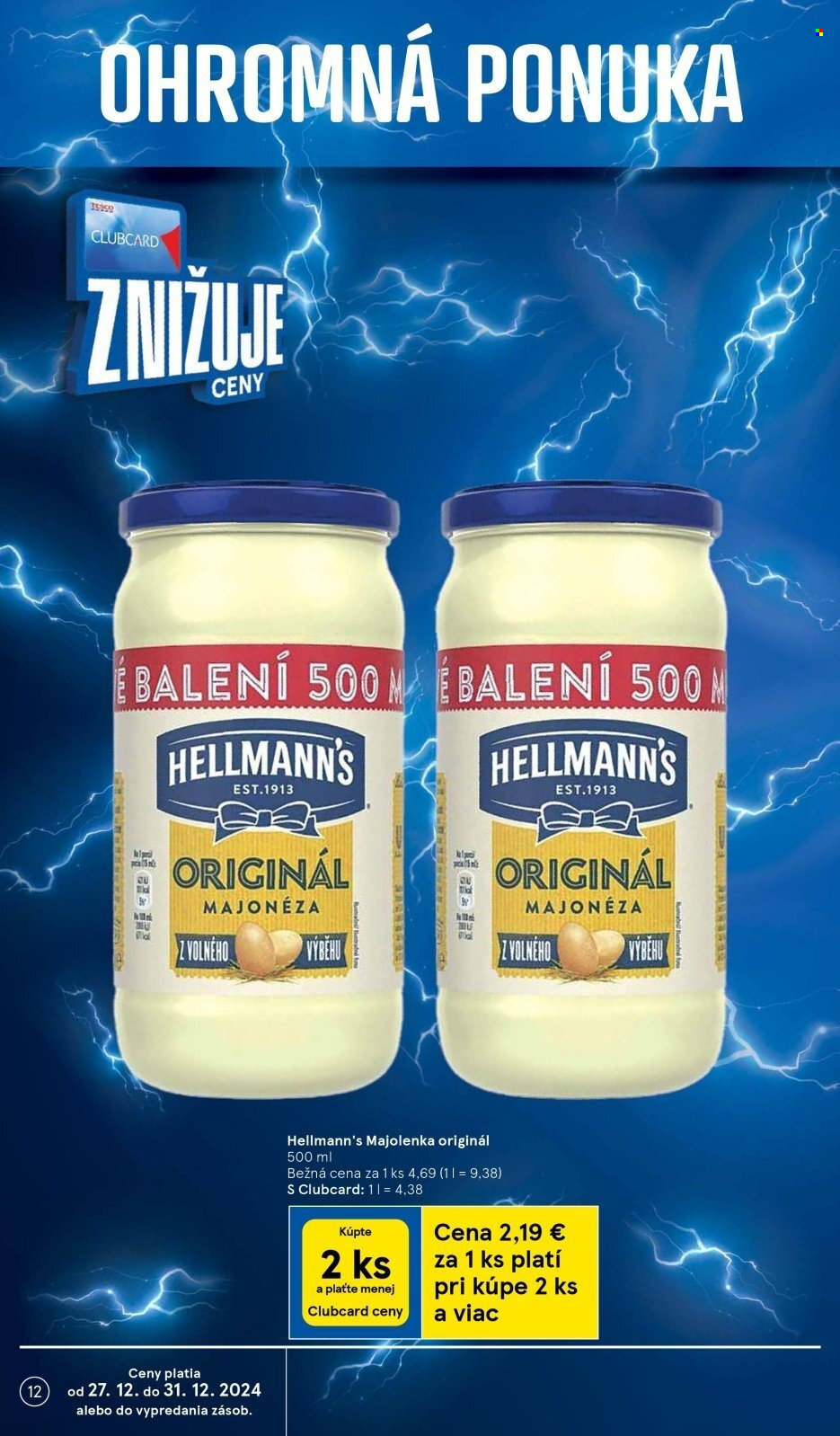 Leták TESCO supermarket - 27.12.2024 - 31.12.2024. Strana 12