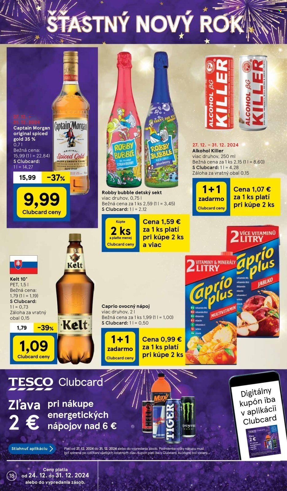 Leták TESCO supermarket - 27.12.2024 - 31.12.2024. Strana 18