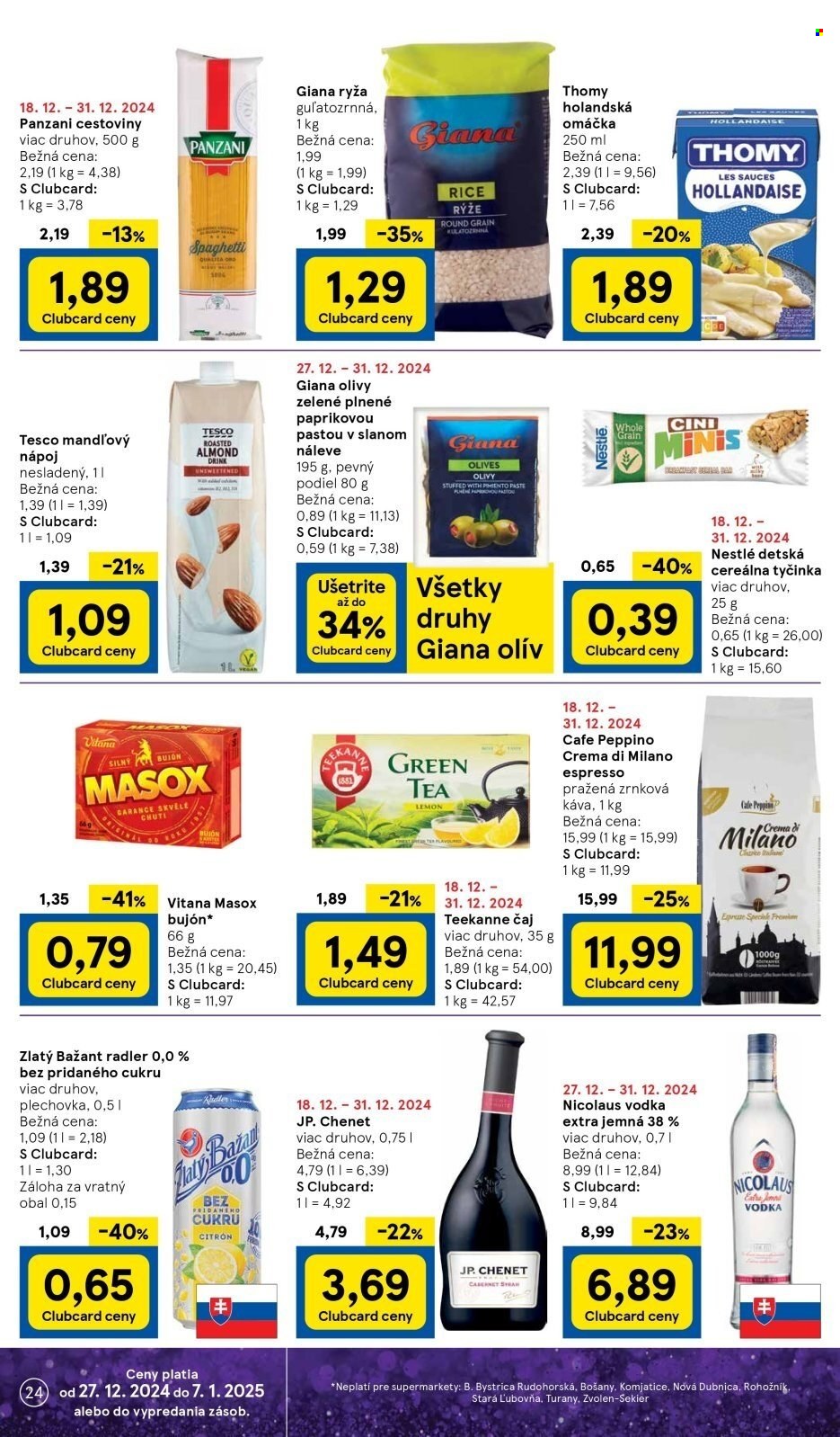 Leták TESCO supermarket - 27.12.2024 - 31.12.2024. Strana 24