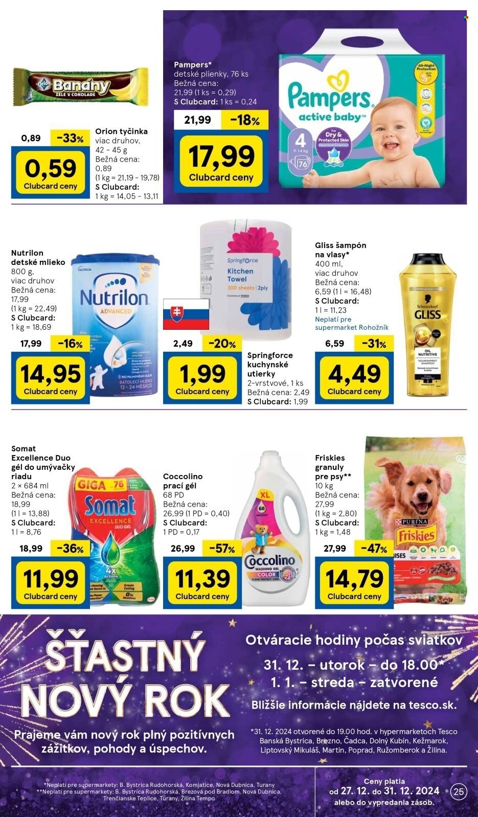 Leták TESCO supermarket - 27.12.2024 - 31.12.2024. Strana 25