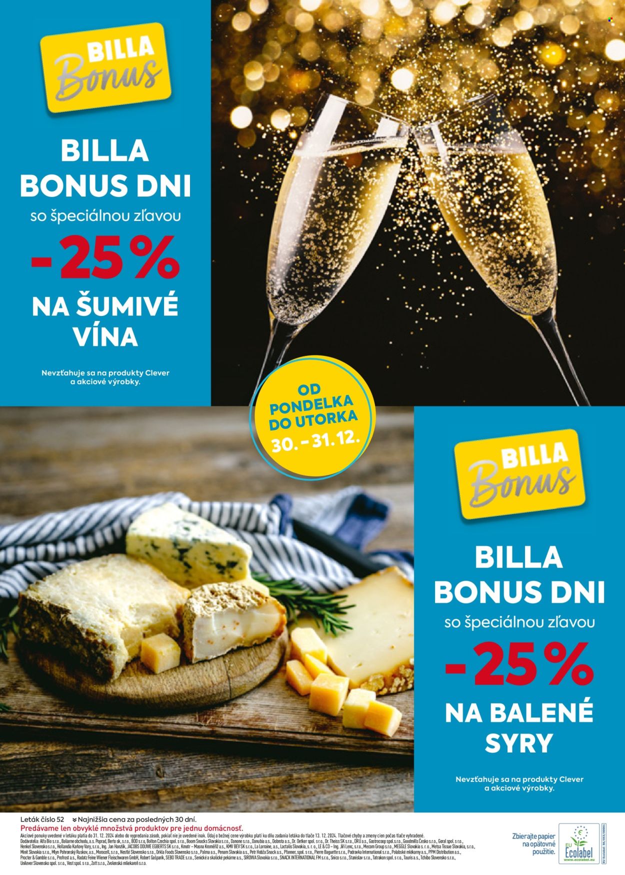 Leták Billa - 28.12.2024 - 31.12.2024. Strana 21