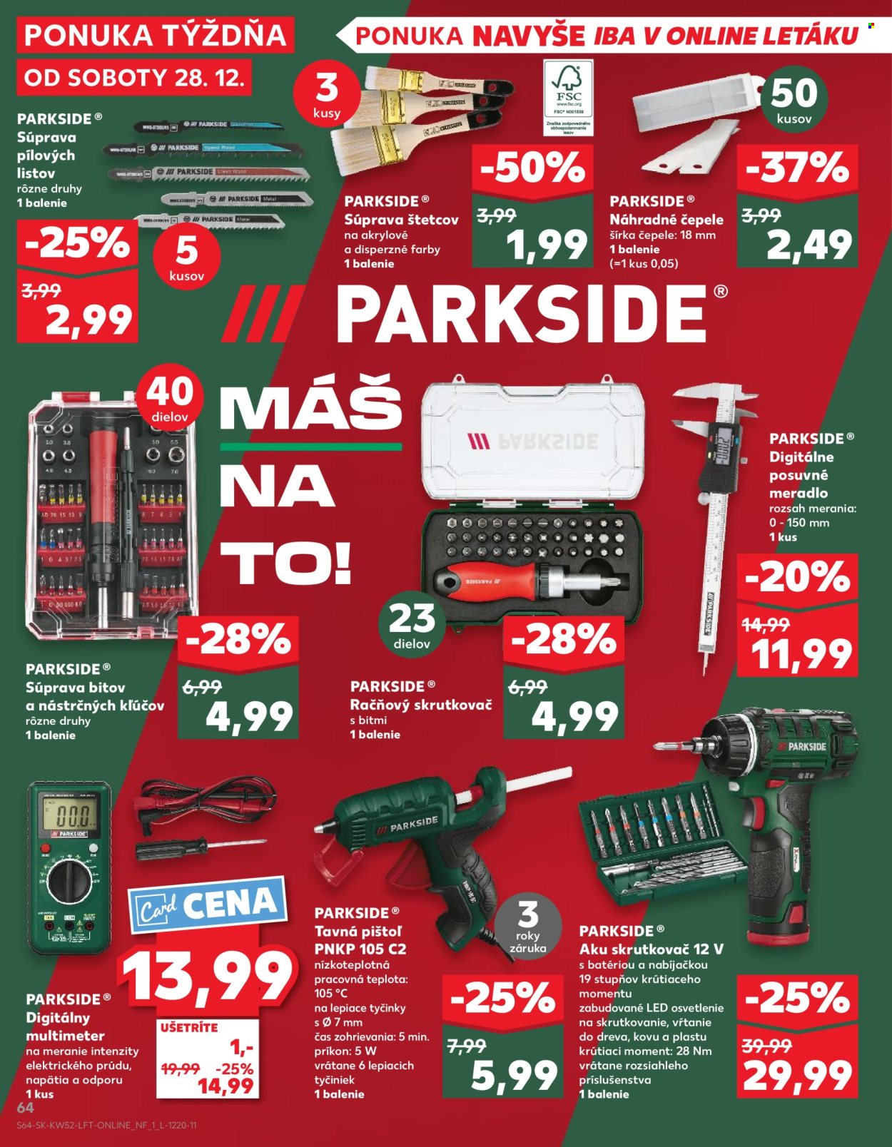 Leták Kaufland - 28.12.2024 - 31.12.2024. Strana 64