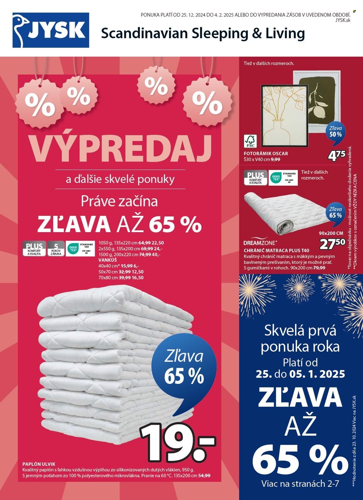 Leták JYSK - 25.12.2024 - 4.2.2025. Strana 2