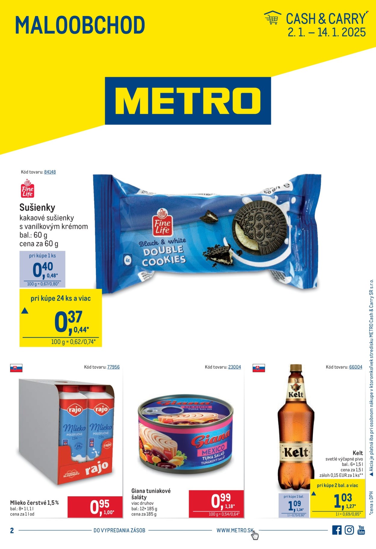 Leták Metro - 2.1.2025 - 14.1.2025. Strana 1