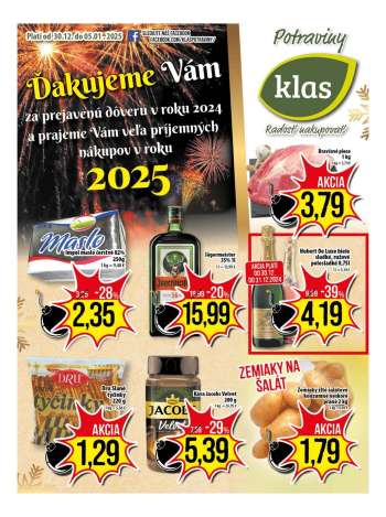 Leták Klas - 30.12.2024 - 5.1.2025.