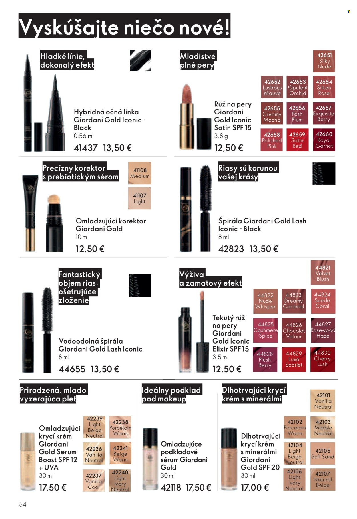 Leták Oriflame - 19.1.2025 - 8.2.2025. Strana 54