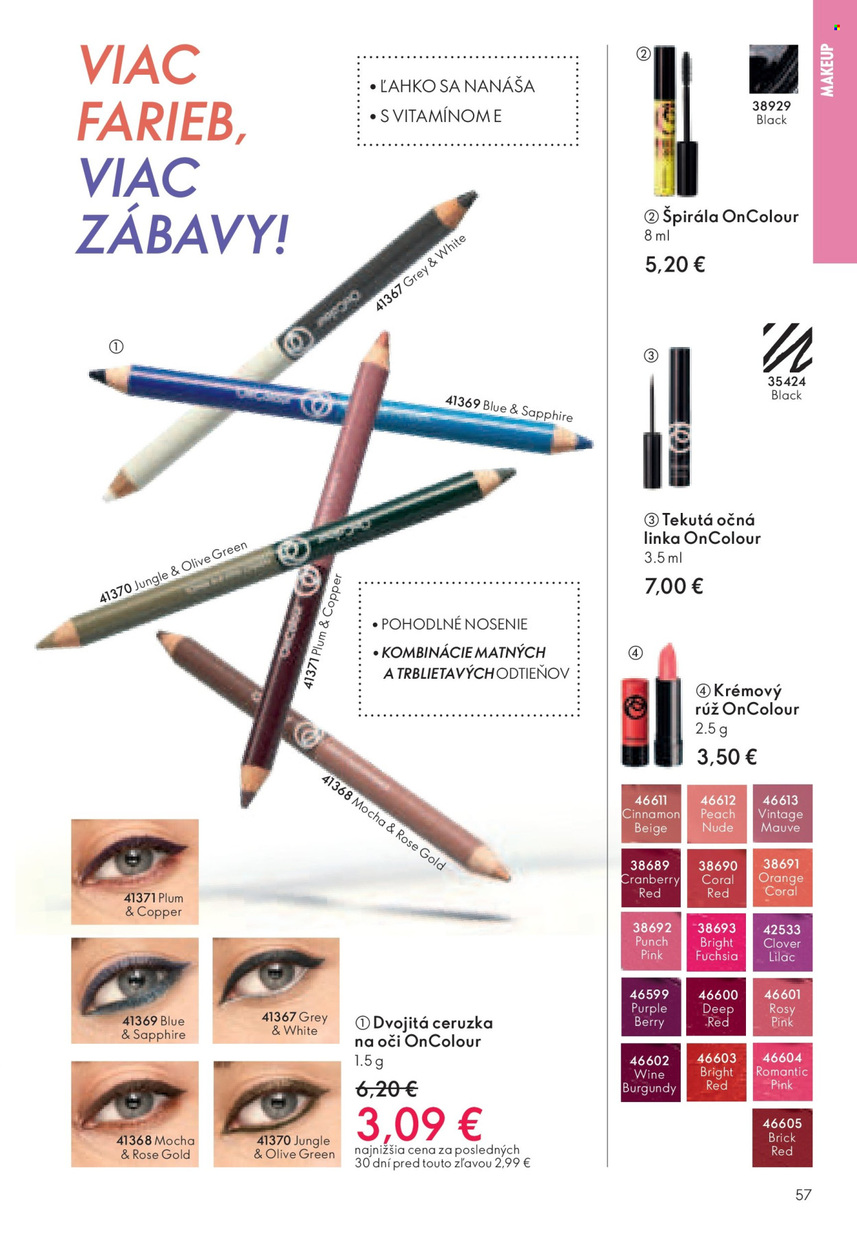 Leták Oriflame - 19.1.2025 - 8.2.2025. Strana 57