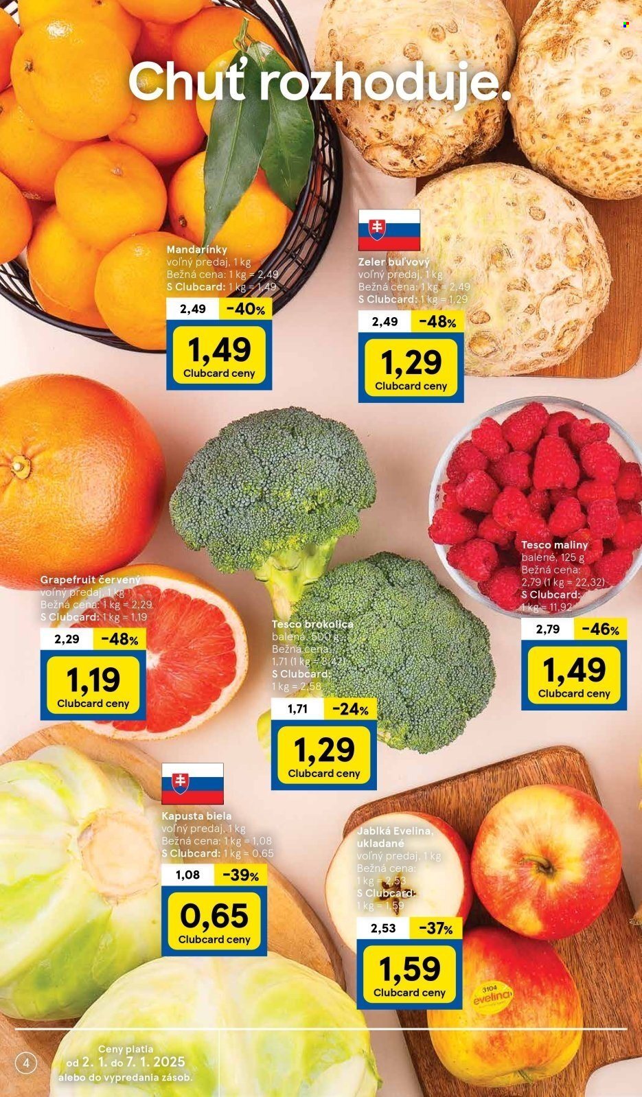 Leták TESCO - 2.1.2025 - 7.1.2025. Strana 4