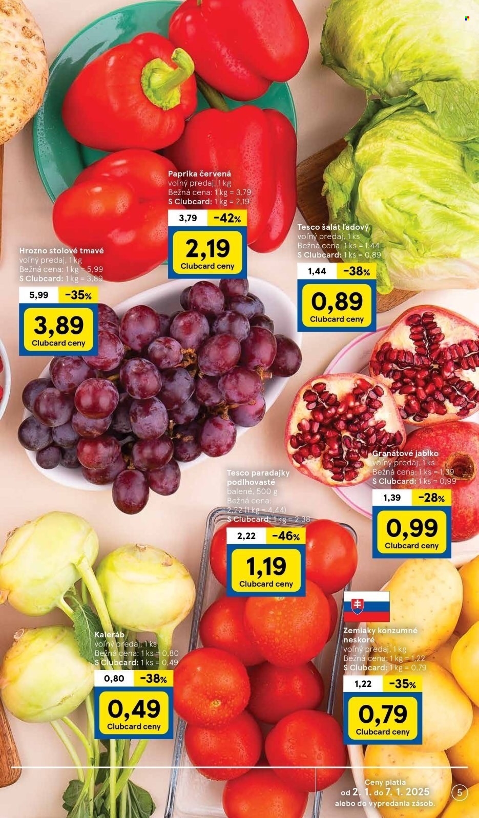 Leták TESCO - 2.1.2025 - 7.1.2025. Strana 5