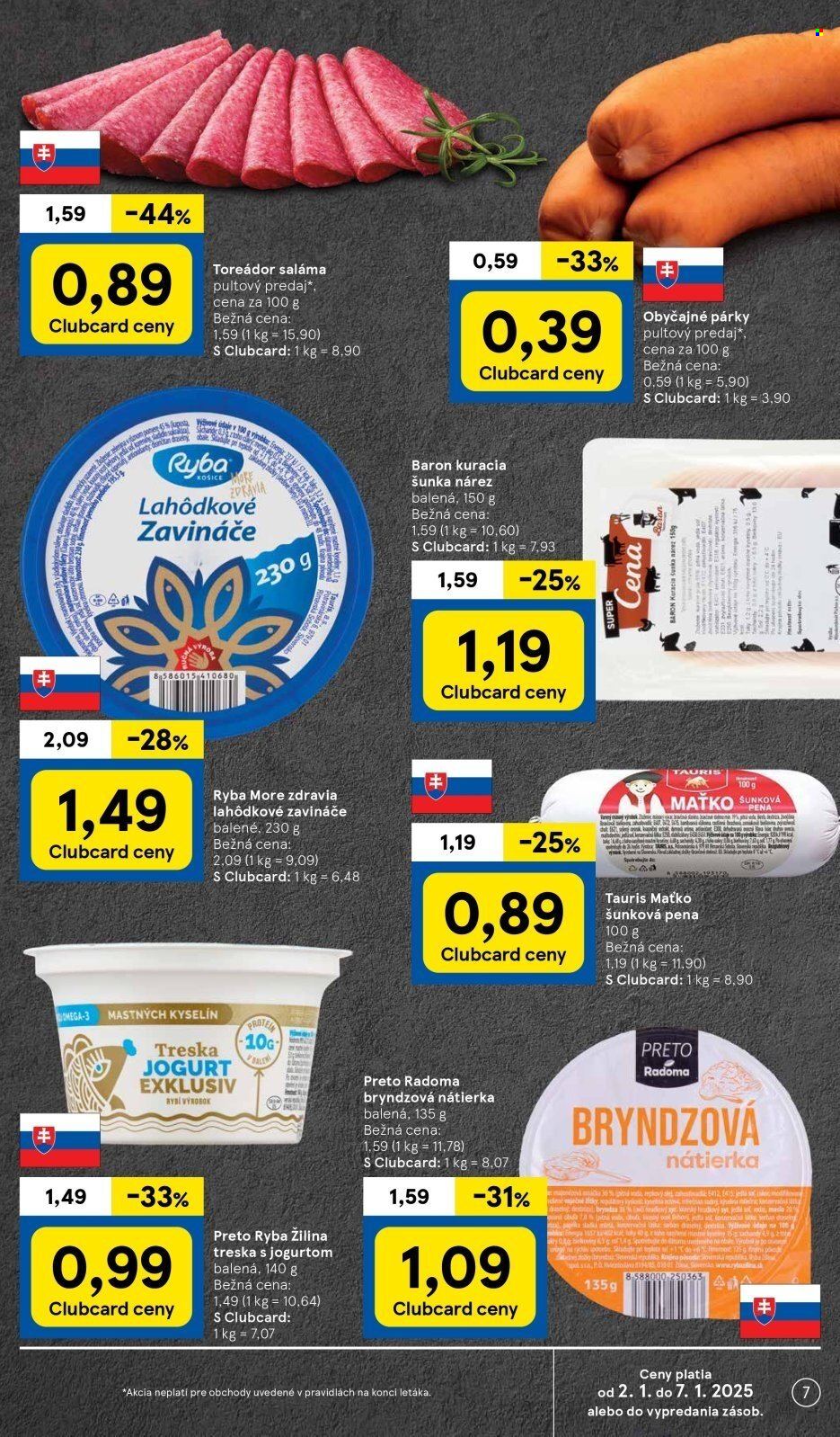 Leták TESCO - 2.1.2025 - 7.1.2025. Strana 7