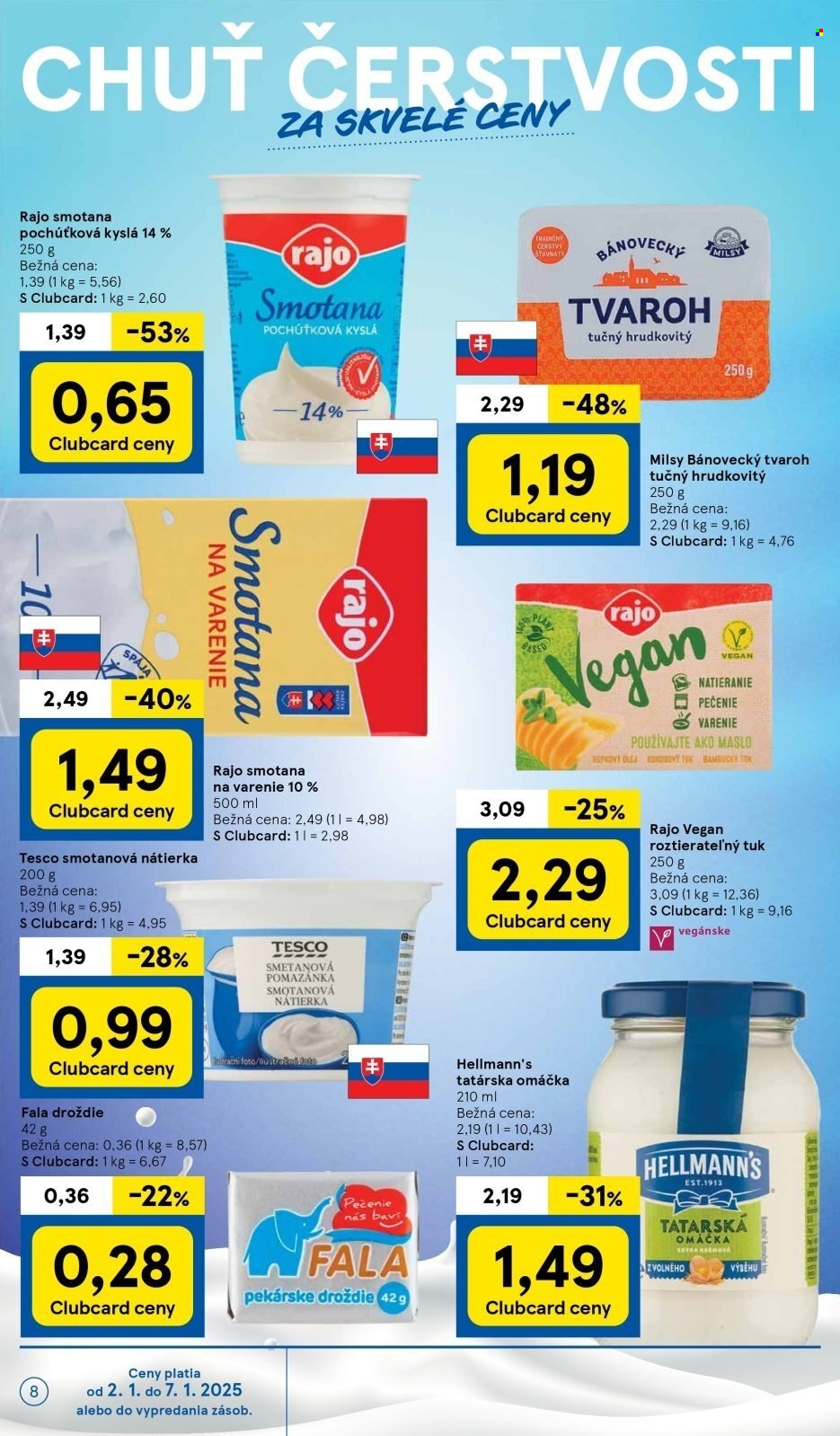 Leták TESCO - 2.1.2025 - 7.1.2025. Strana 8