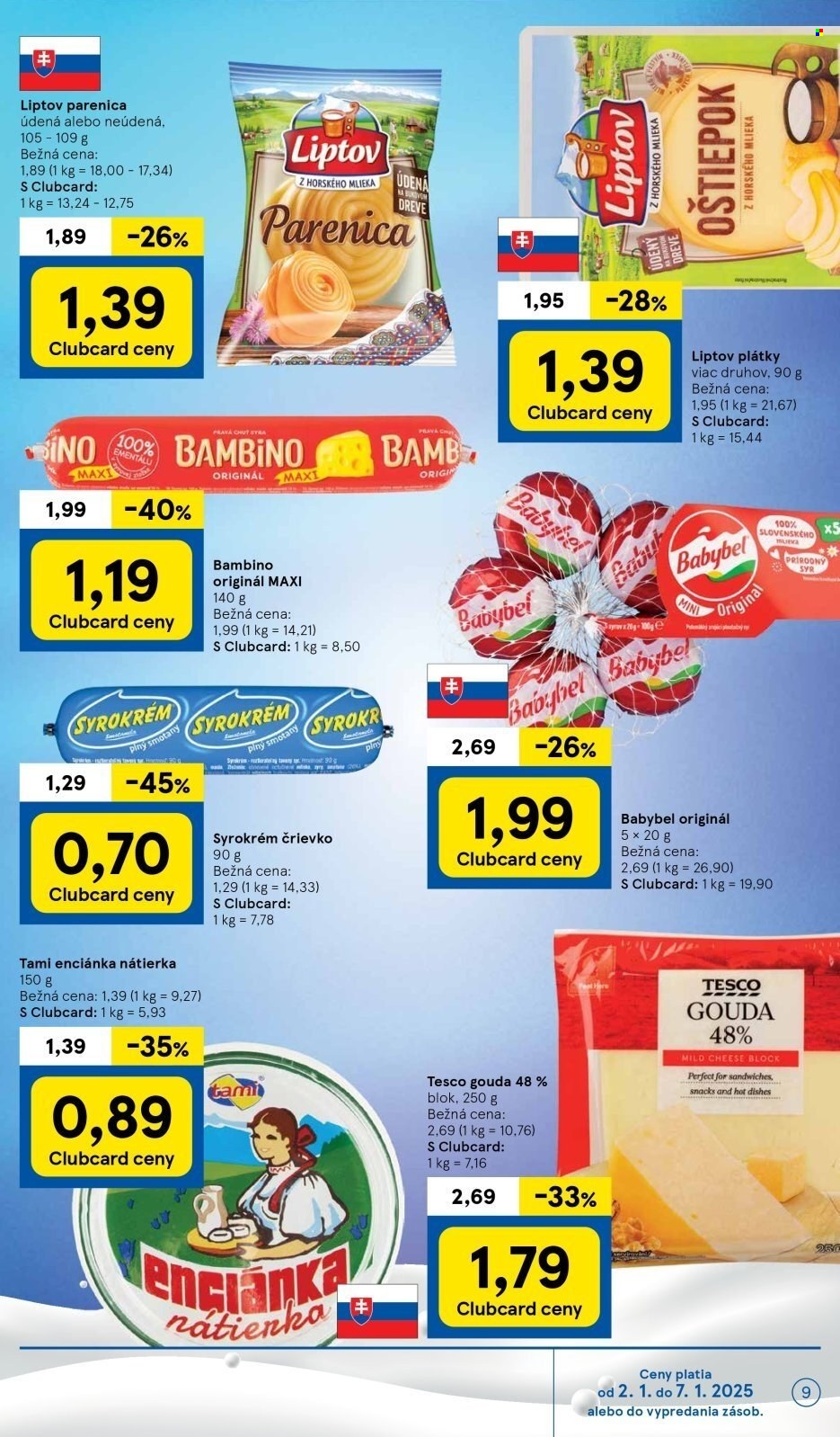 Leták TESCO - 2.1.2025 - 7.1.2025. Strana 9