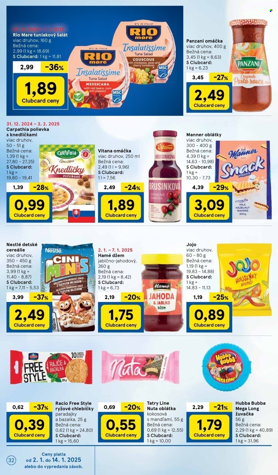 Leták TESCO - 2.1.2025 - 7.1.2025. Strana 32