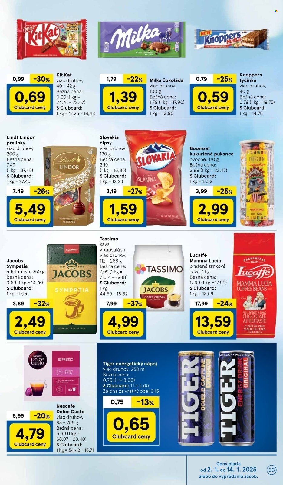 Leták TESCO - 2.1.2025 - 7.1.2025. Strana 33