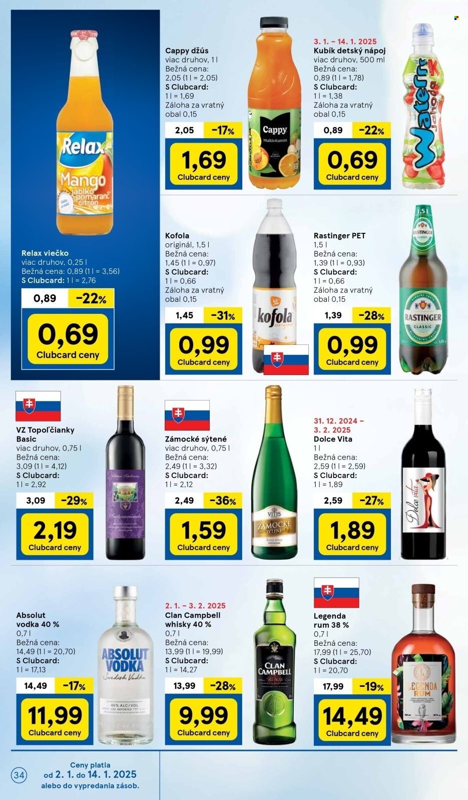 Leták TESCO - 2.1.2025 - 7.1.2025. Strana 34