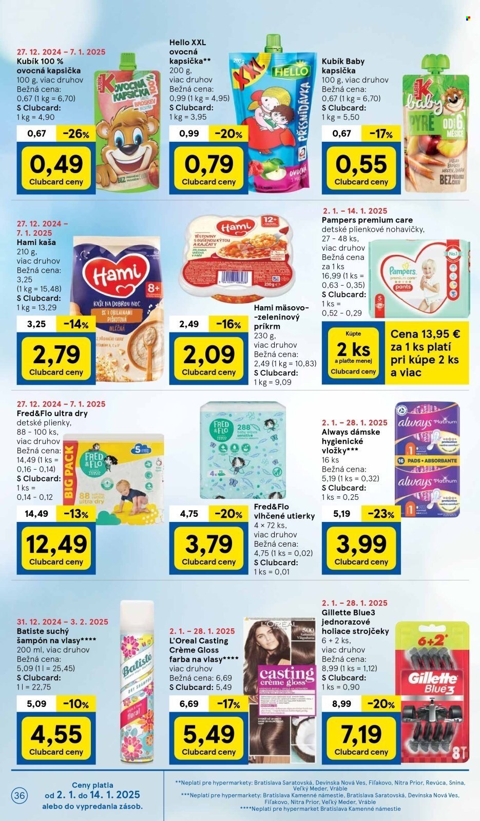 Leták TESCO - 2.1.2025 - 7.1.2025. Strana 36