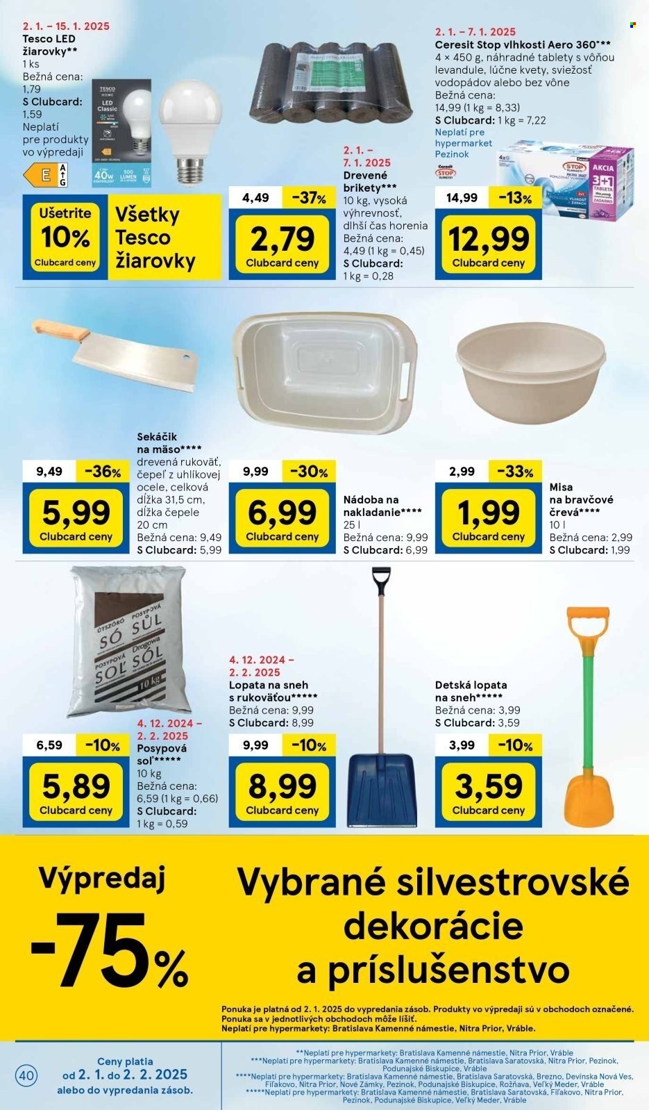Leták TESCO - 2.1.2025 - 7.1.2025. Strana 40