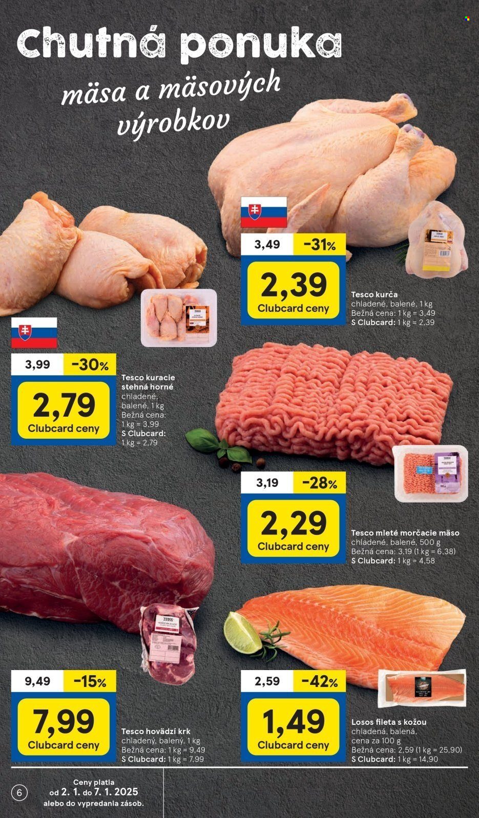 Leták TESCO supermarket - 2.1.2025 - 7.1.2025. Strana 6