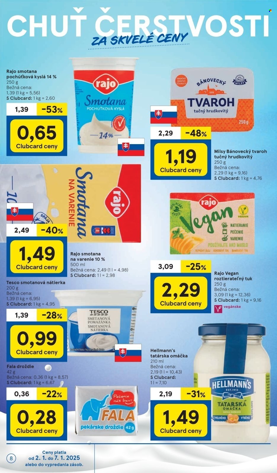 Leták TESCO supermarket - 2.1.2025 - 7.1.2025. Strana 8