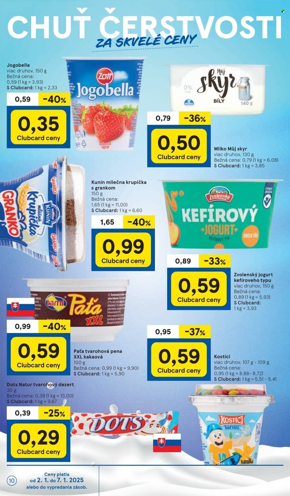 Leták TESCO supermarket - 2.1.2025 - 7.1.2025. Strana 10