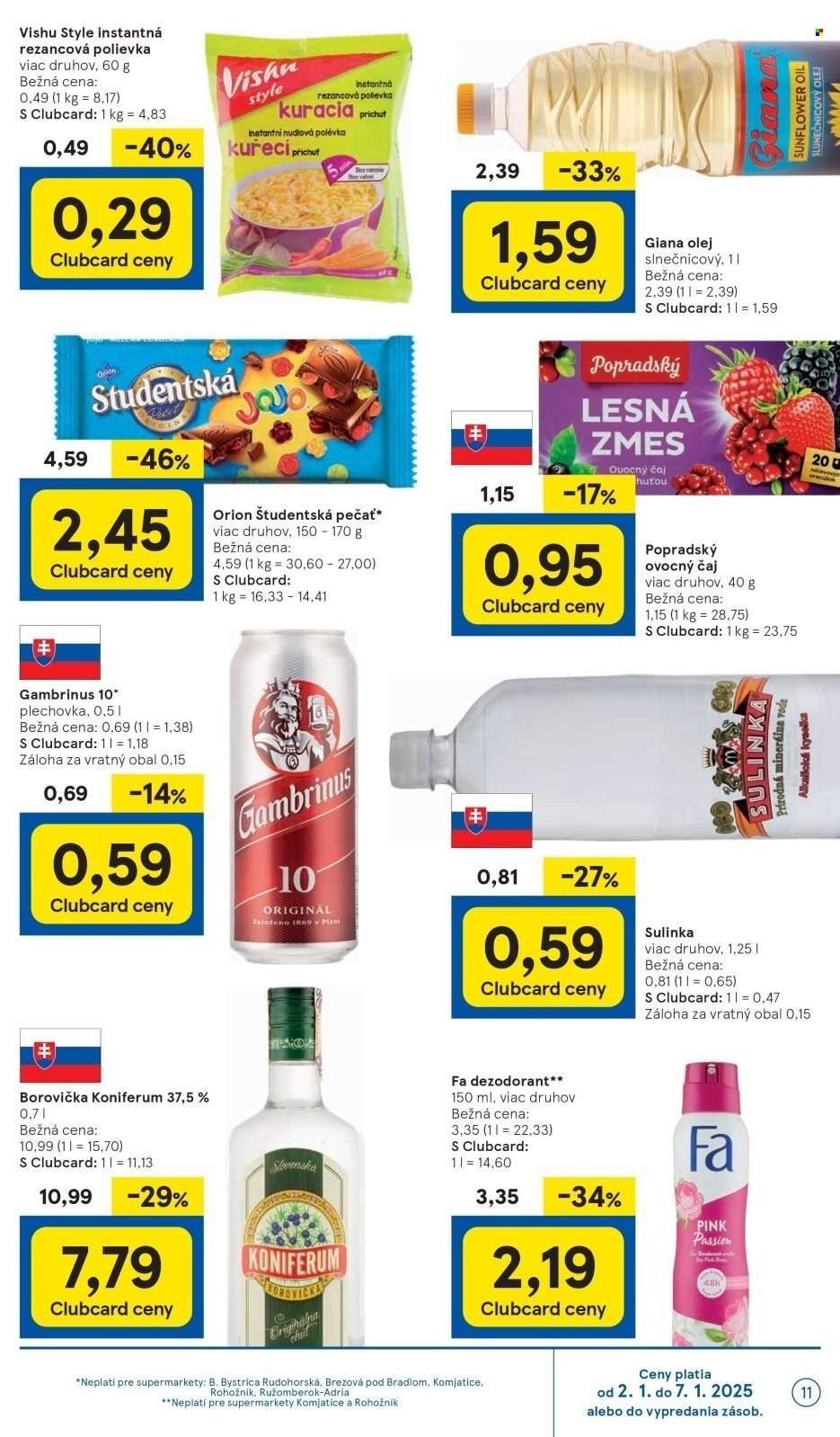 Leták TESCO supermarket - 2.1.2025 - 7.1.2025. Strana 11