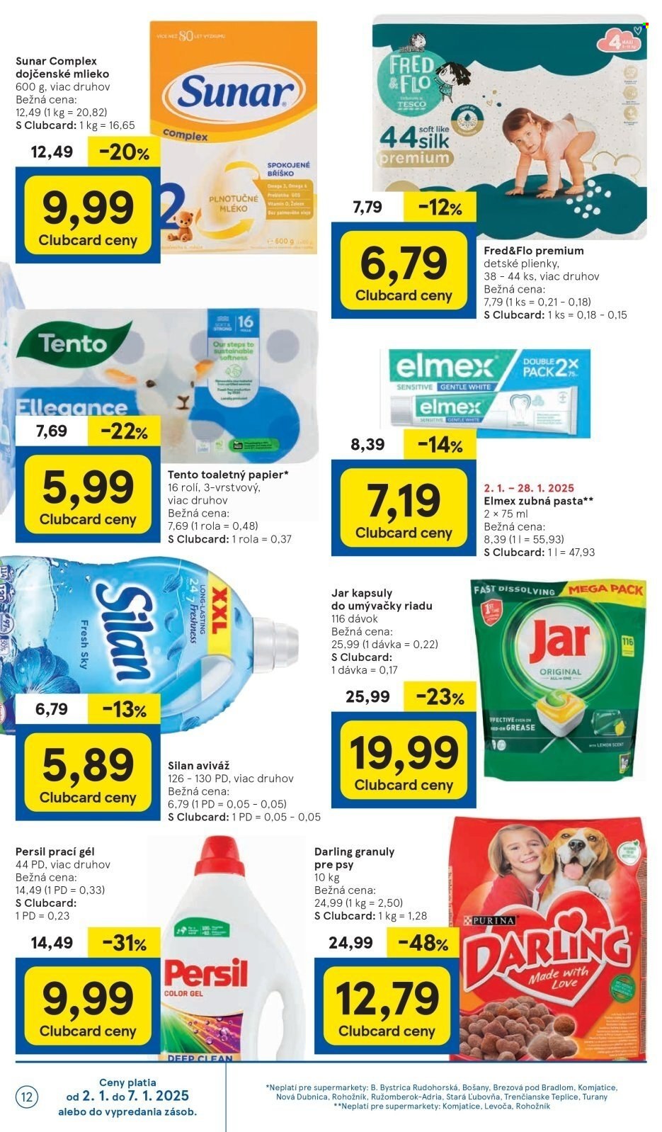 Leták TESCO supermarket - 2.1.2025 - 7.1.2025. Strana 12