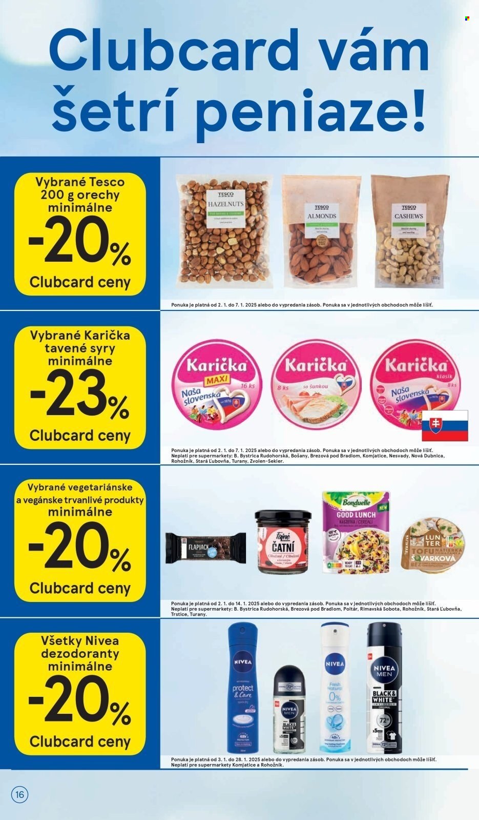 Leták TESCO supermarket - 2.1.2025 - 7.1.2025. Strana 16